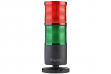 Одноцветная светодиодная колонна, мигающая или постоянного свечения с зуммером, 220V/AC, цвет красный - Инстин